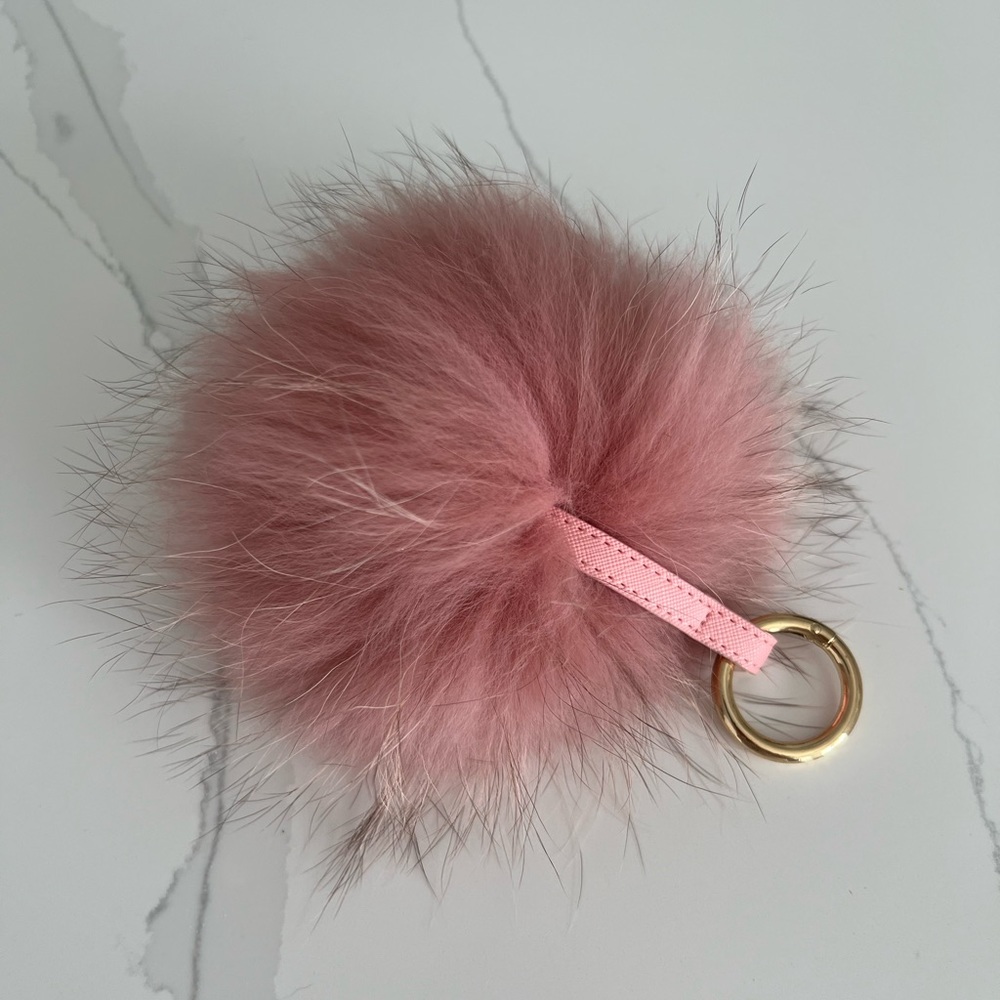 NWOT Real Fur Bag Charm
